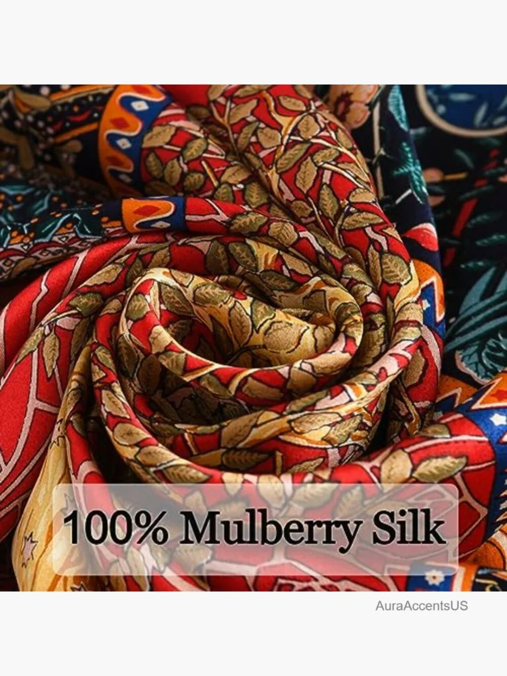 100% Mulberry Silk Scarf 27